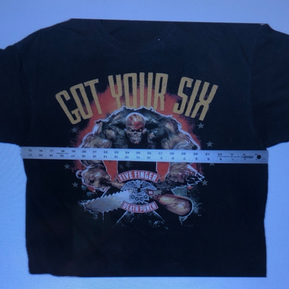'Got Your Six' Black Graphic Tee - Picture 3 of 3